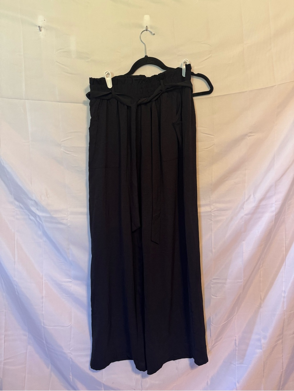 Chiclily High-Waist Black Wide-Leg Pants